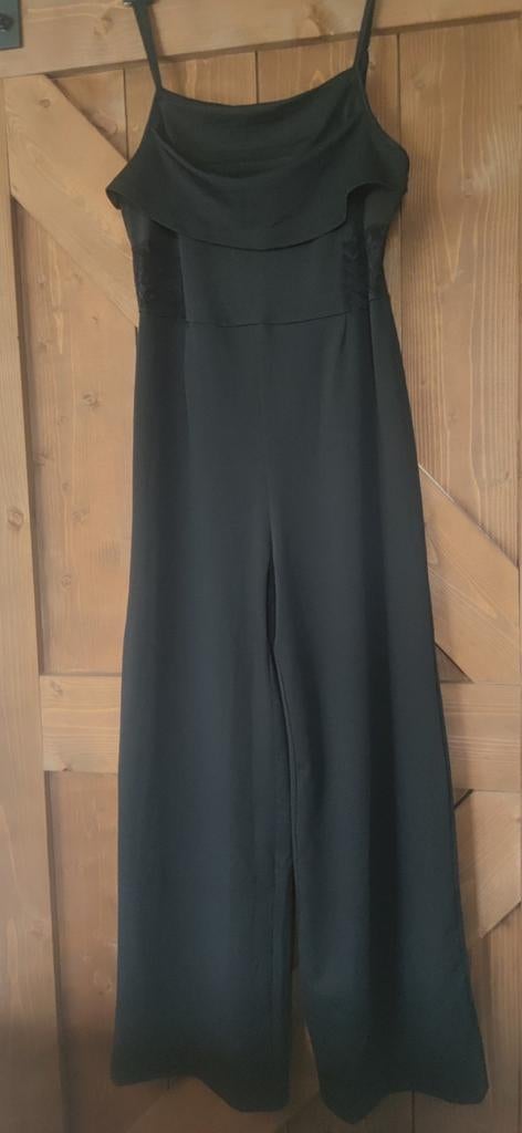 Zwarte jumpsuit maat L, Kleding | Dames, Ophalen, Maat 42/44 (L)