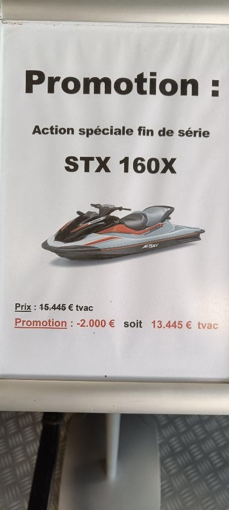 Kawasaki STX160X neuf - Promotion, Watersport en Boten, Jetski's en Waterscooters, Ophalen, Nieuw, Benzine, 120 tot 200 pk