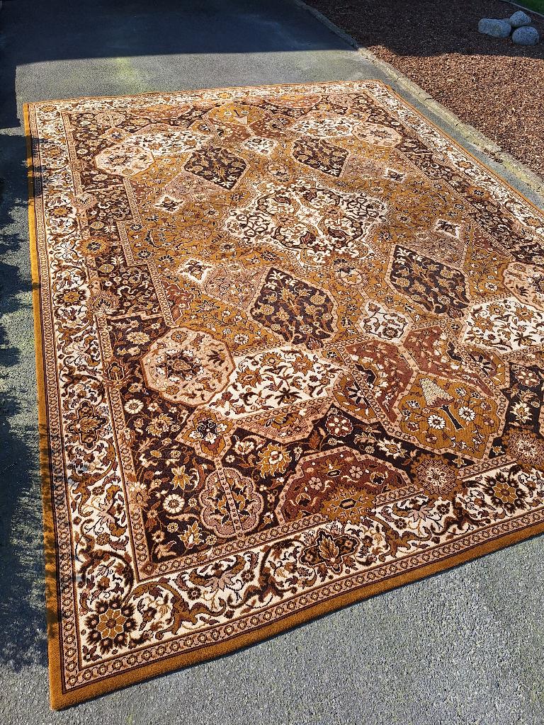 Groot oosters tapijt 400 x 300 cm, Huis en Inrichting, Ophalen, Gebruikt, Bruin