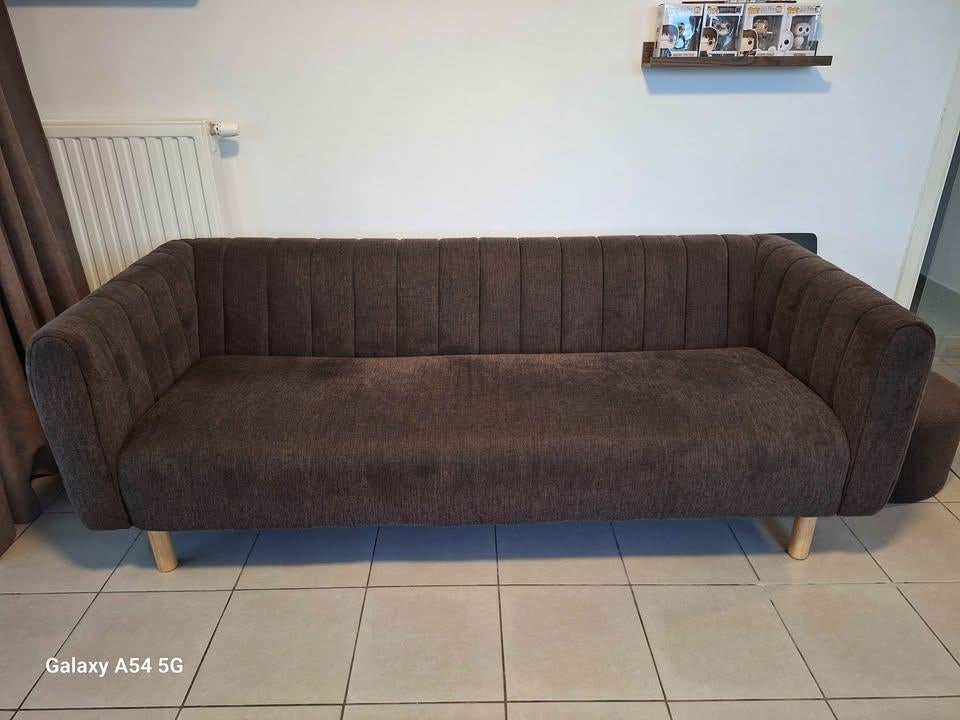 Canapé 3 places JYSK MAGLEBY – excellent état, 200 à 250 cm, Banc droit, Comme neuf, Enlèvement