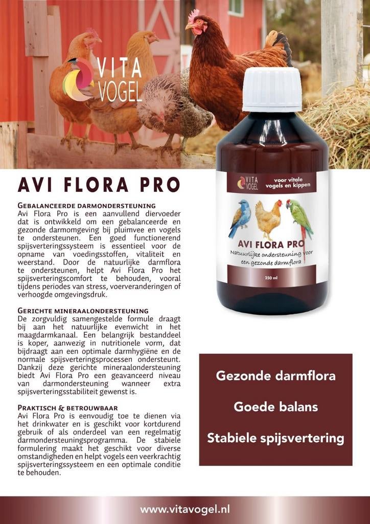 Avi Flora Pro 250ml Vita Vogel, Dieren en Toebehoren, Vogels | Toebehoren, Ophalen