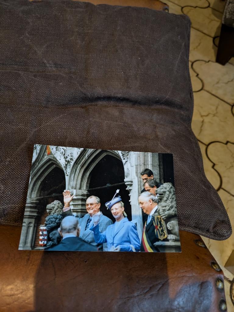 Deens koningshuis, Verzamelen, Koningshuis en Royalty, Ophalen of Verzenden, Zo goed als nieuw, Kaart, Foto of Prent