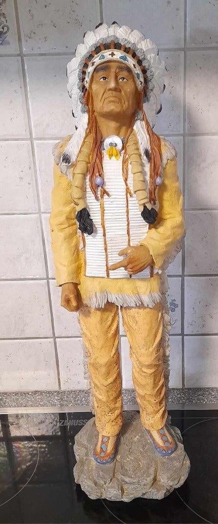 Beeld van een indiaan, Ophalen of Verzenden, Zo goed als nieuw, Mens