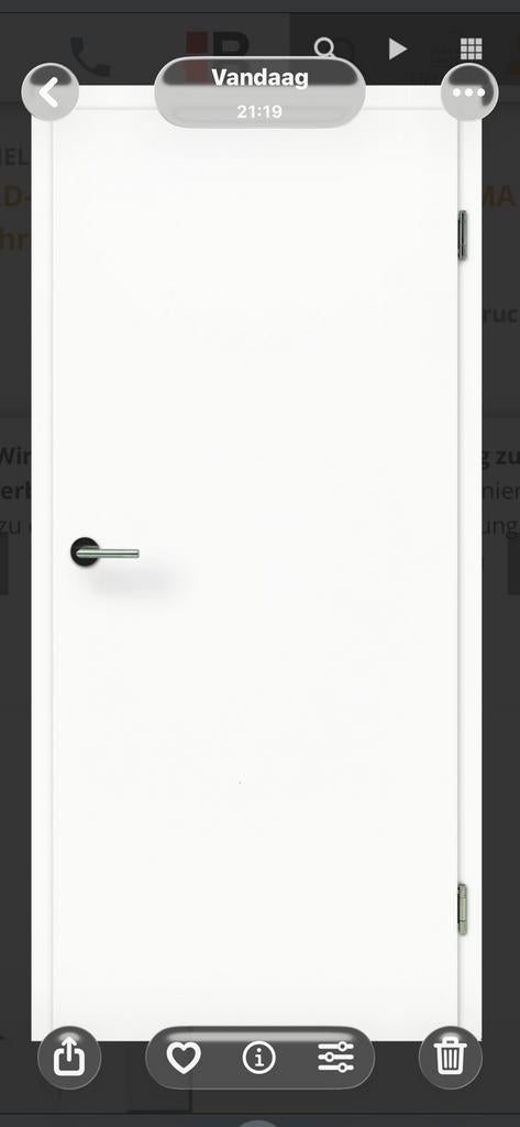 8 x portes Jeld-Wen blanches Gauche et Droite 75x201, Bricolage & Construction, Neuf, Porte intérieure, Enlèvement, Moins de 80 cm