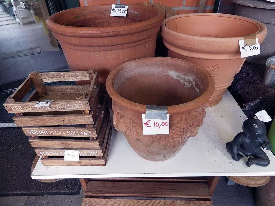 Opruimassortiment Gebruikte Tuinpotterie., Tuin en Terras, Bloempotten, Ophalen, Kunststof, Gebruikt, Binnen