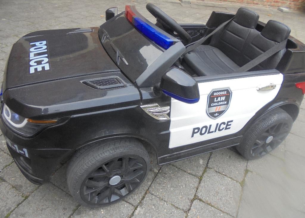 electrische politiejeep auto 12v, Ophalen, Zo goed als nieuw, Overige typen