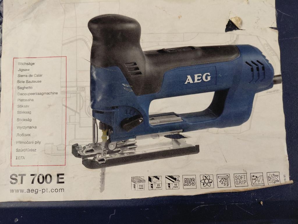 AEG Scie sauteuse  ST 705    705 W, Enlèvement ou Envoi, 70 mm ou plus, Utilisé, Scie sauteuse