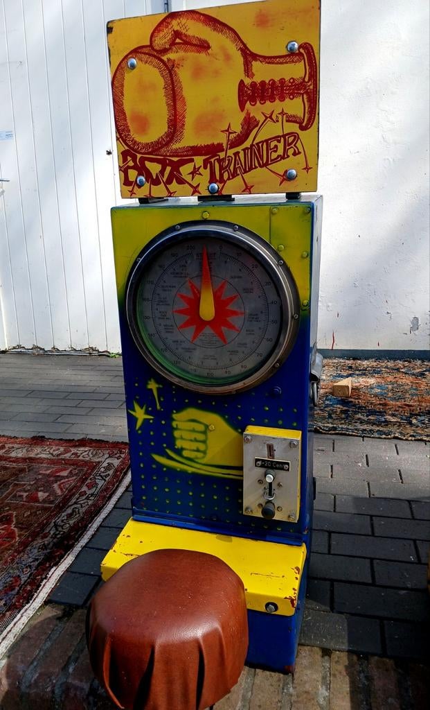 Vintage Boxbal automaat, kermis attractie, Verzamelen, Automaten | Overige, Ophalen