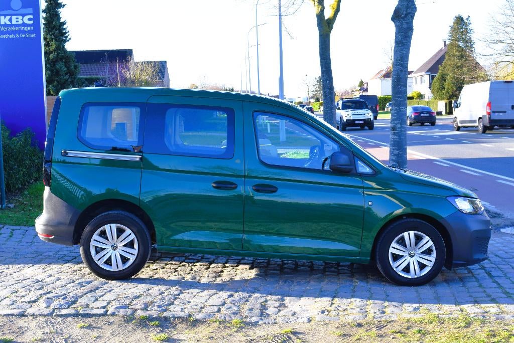 Vw Caddy 1.5TSI DSG/1st Owner/HISTORY/GARANTIE, Auto's, 5 zetels, 84 kW, Onderhoudsboekje, Groen