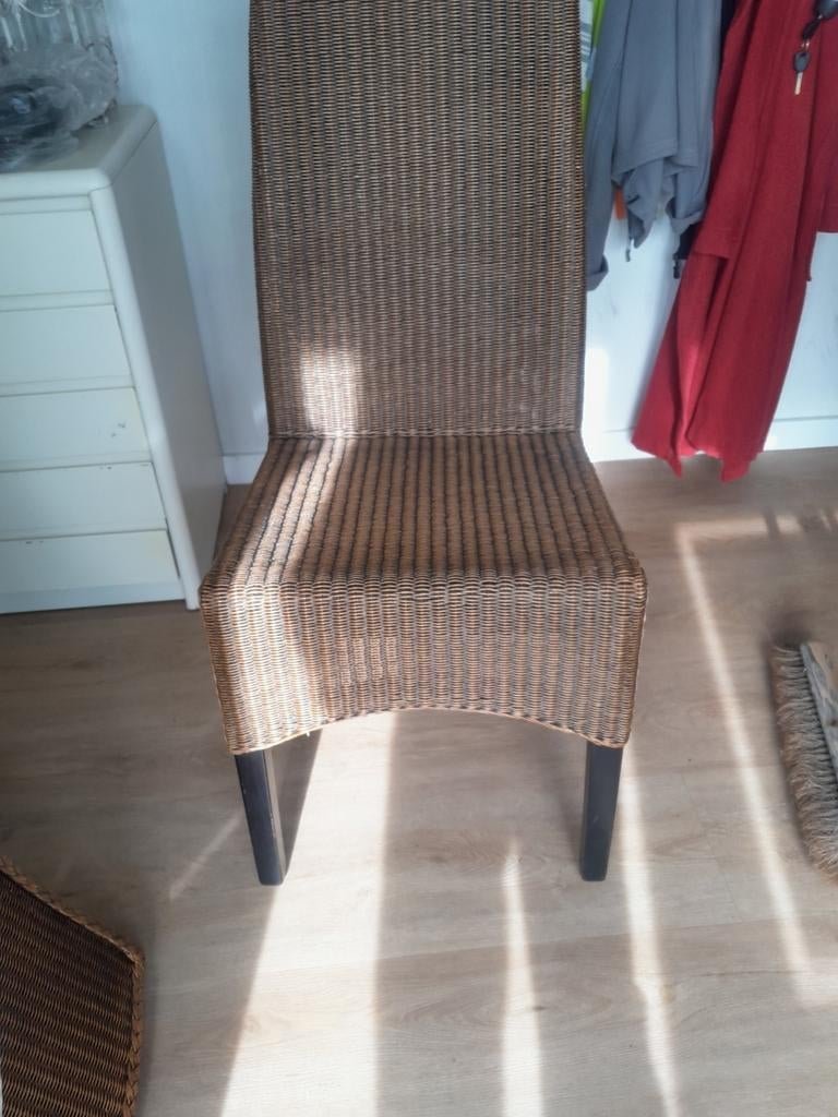 Loom stoelen  4 x, Huis en Inrichting, Stoelen, Ophalen