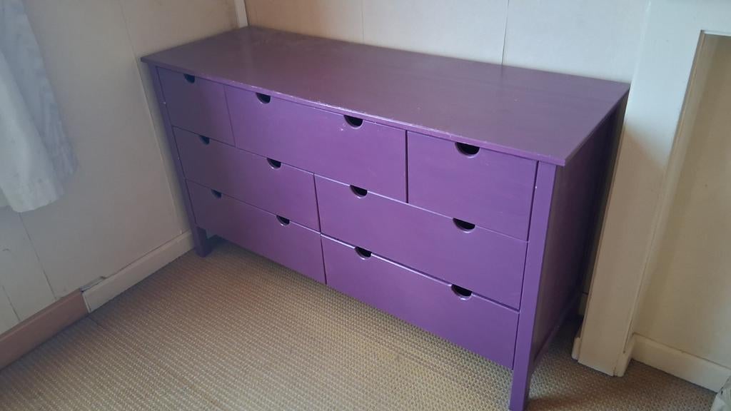 Commode en pin - 150 cm, Maison & Meubles, Armoires | Commodes, 5 tiroirs ou plus, Moins de 100 cm, 150 à 200 cm, Enlèvement