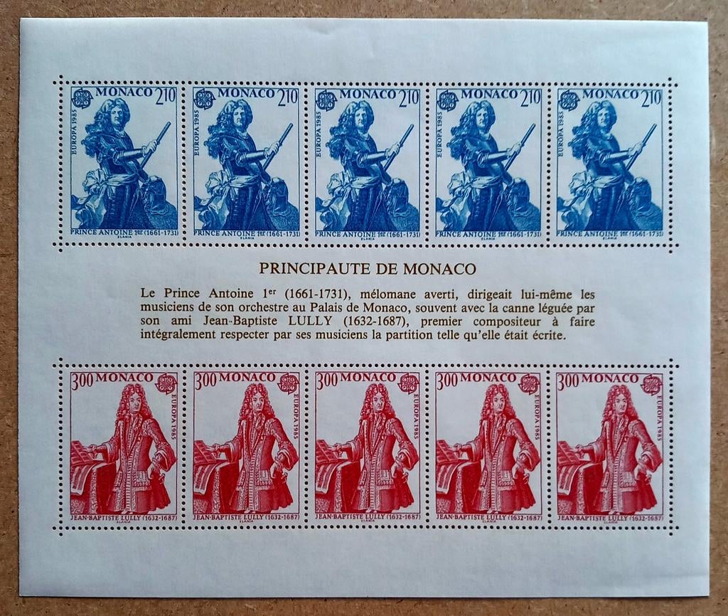 1985 Vorstendom Monaco EUROPA 85 MNH**, Verzenden, Monaco, Postfris