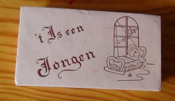 leeg doosje van doopsuiker (jongen), Kinderen en Baby's, Kraamcadeaus en Geboorteborden, Ophalen of Verzenden, Nieuw, Kraamcadeau