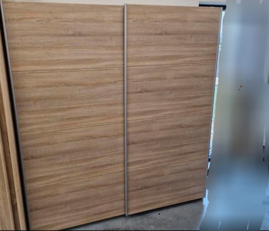 Kleerkast met schuifdeuren in goede staat, Ophalen, Gebruikt, 150 tot 200 cm, 150 tot 200 cm