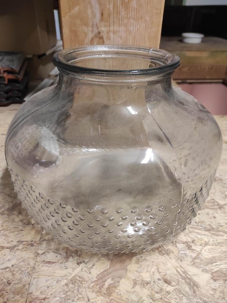 grote stevige vaas, Huis en Inrichting, Woonaccessoires | Vazen, Ophalen, Zo goed als nieuw, Overige kleuren, Glas