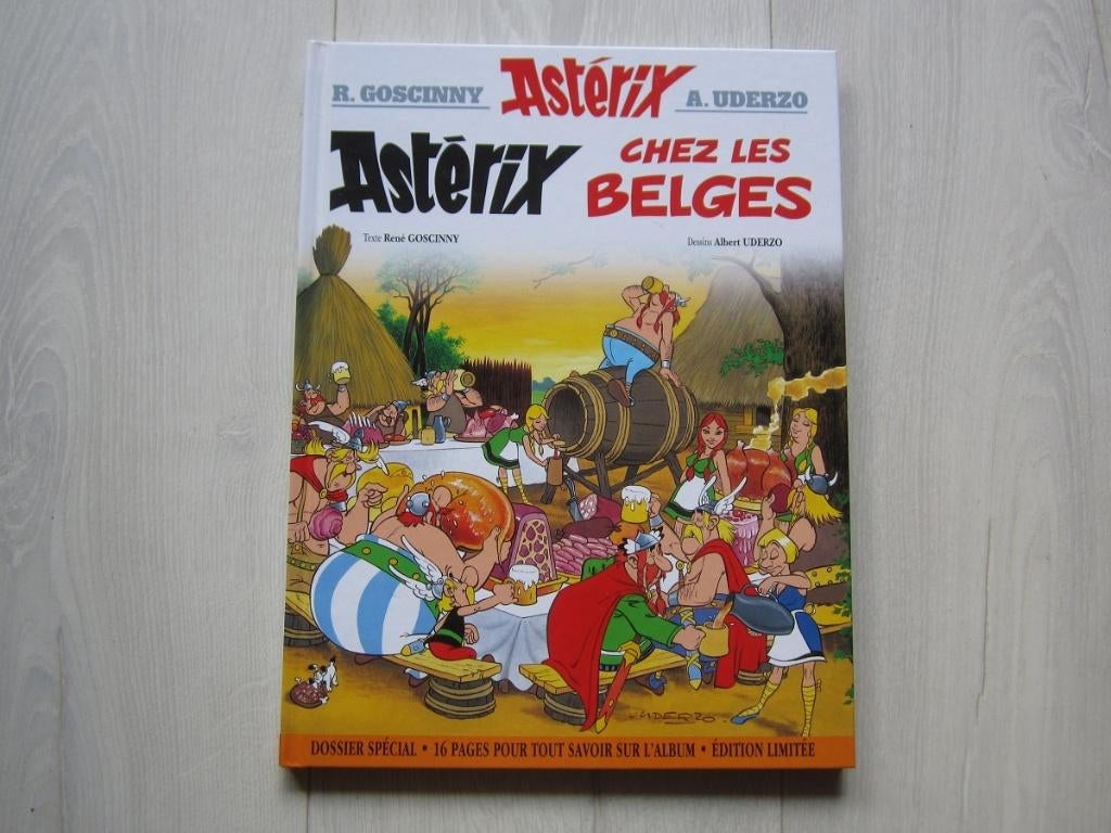 Astérix chez les Belges - avec dossier spécial - Ed. limitée, Livres, Enlèvement ou Envoi, Une BD, Comme neuf, Goscinny & Uderzo