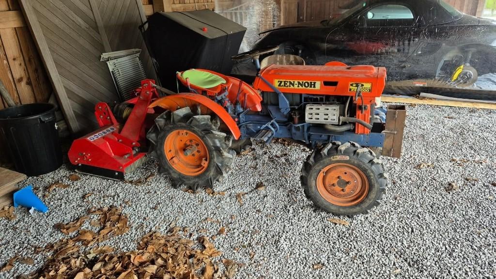 KUBOTA, tracteur tondeuse à fléaux et motoculteur, Zakelijke goederen, Landbouw | Tractoren, tot 2500, Overige merken, tot 80 Pk