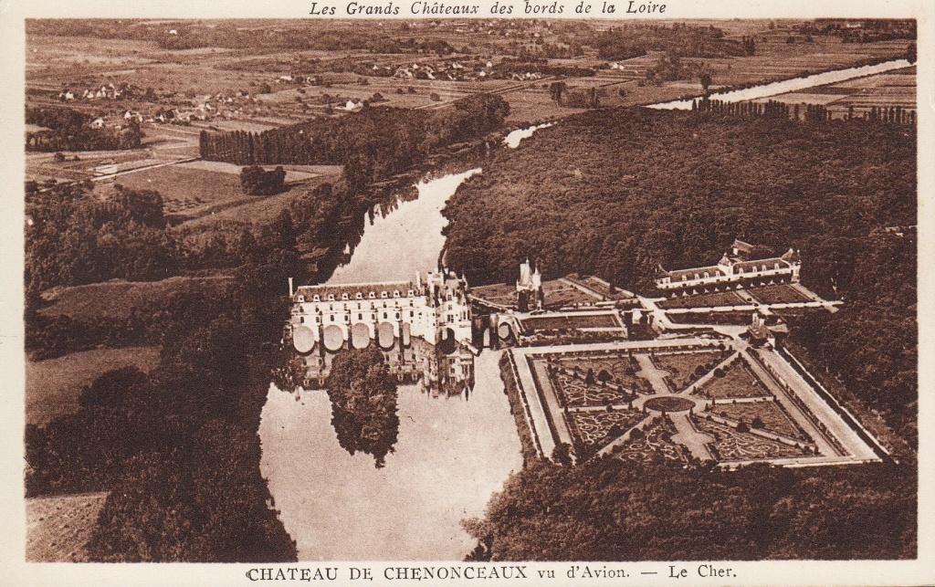 1908 - FRANKRIJK - Chenonceaux: Château vu d'Avion, Verzenden, Voor 1920, Ongelopen, Frankrijk