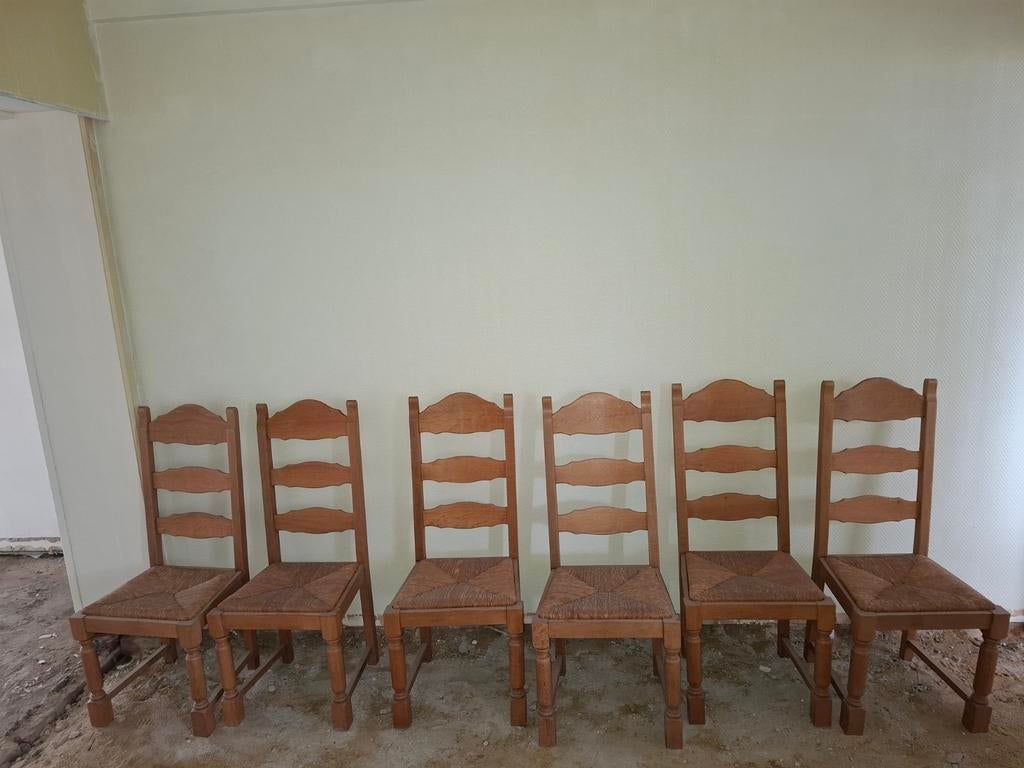 Gratis 6 goede stoelen gratis, Antiek en Kunst, Ophalen