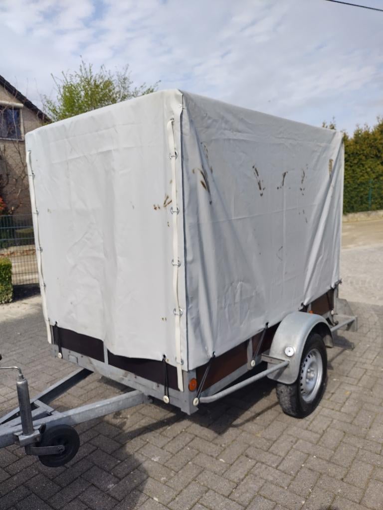 Essieu simple BW avec voile plate et bâche, Enlèvement, Comme neuf