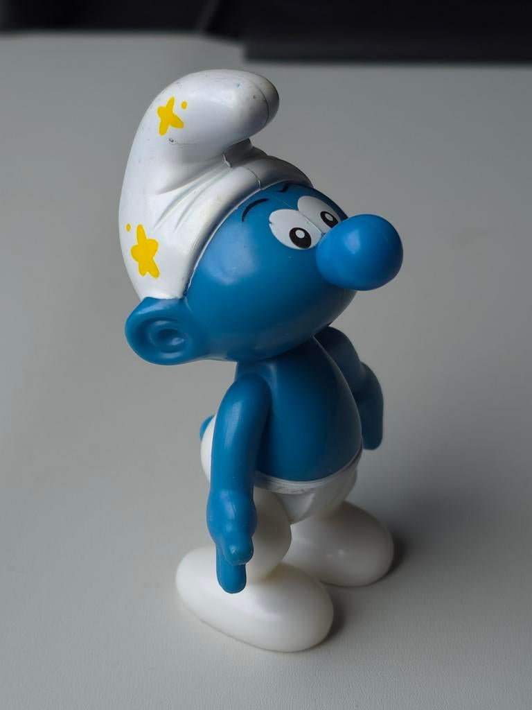 Figurine Schtroumpf bonnet étoiles, Collections, Schtroumpfs, Utilisé, Poupée, Figurine ou Peluche, Autres Schtroumpfs, Envoi