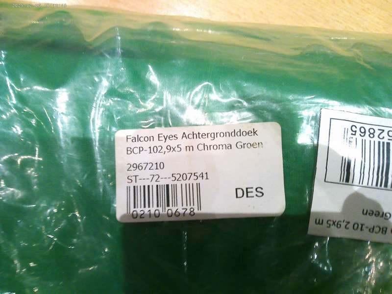 Achtergronddoek Falcon Eyes, Enlèvement, Arrière-plan