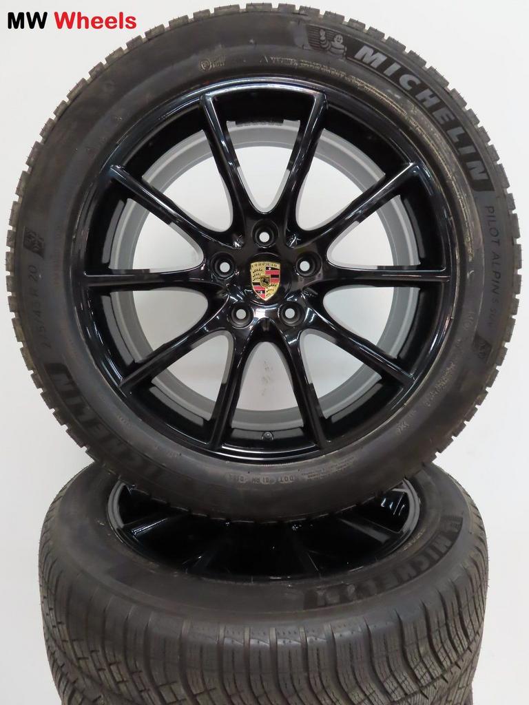 Originele Porsche Cayenne E3 9Y 20 inch velgen winterbanden, Gebruikt, -, -, Banden en Velgen