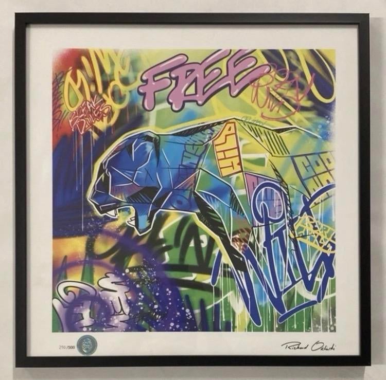 Richard Orlinski: prent verkocht ingelijst, Ophalen of Verzenden