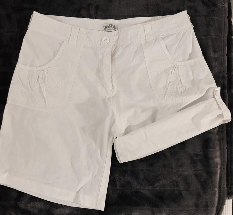 Madonna : nieuw wit bermuda cargo broek short 3-standen , S, Kleding | Dames, Kort, Verzenden, Wit, Nieuw