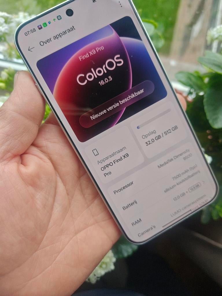 Oppo findx9pro 512gb als nieuw ruilen iphone, Ophalen of Verzenden