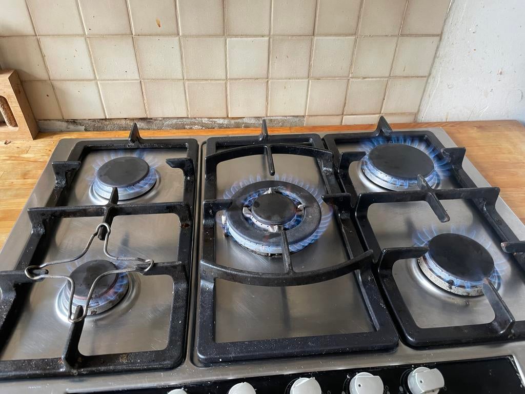 Taque gaz 5 becs 70 x 51 cm, Gaz, Encastré, Enlèvement, Utilisé