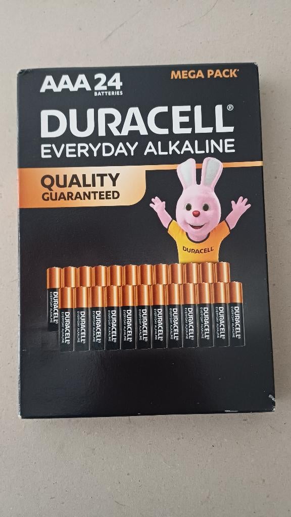 24 x Duracell AAA batterijen nieuw  - 4 packs beschikbaar, Ophalen of Verzenden, Nieuw