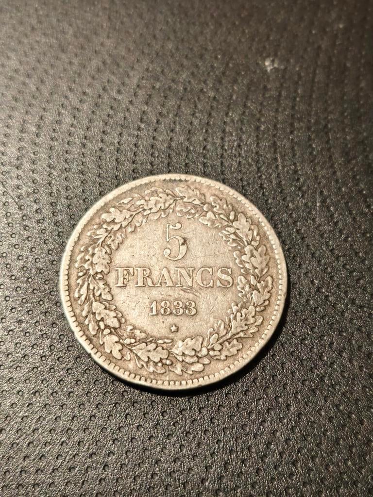Zilveren munten 19e eeuw België en Frankrijk, Postzegels en Munten, Munten | België, Zilver, Zilver, Ophalen of Verzenden