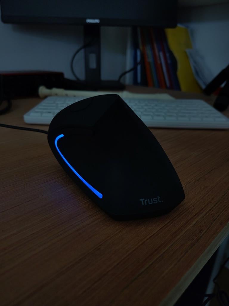 Trust Verto droitier filaire, Computers en Software, Muizen, Ophalen, Rechtshandig, Muis, Ergonomisch