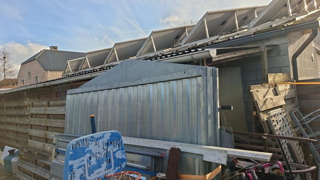 Metalen tuinhuis / garagebox 5x2,5m, Tuin en Terras, Ophalen, Tuinhuis