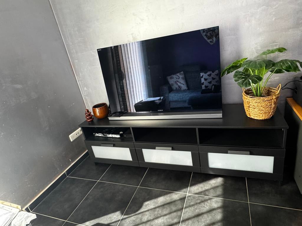 Meible TV noir, Maison & Meubles, Enlèvement ou Envoi, Comme neuf