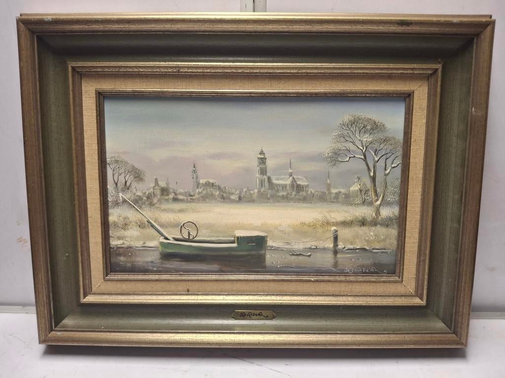 Schilderij palingbootje Jan Van De Vel, Ophalen