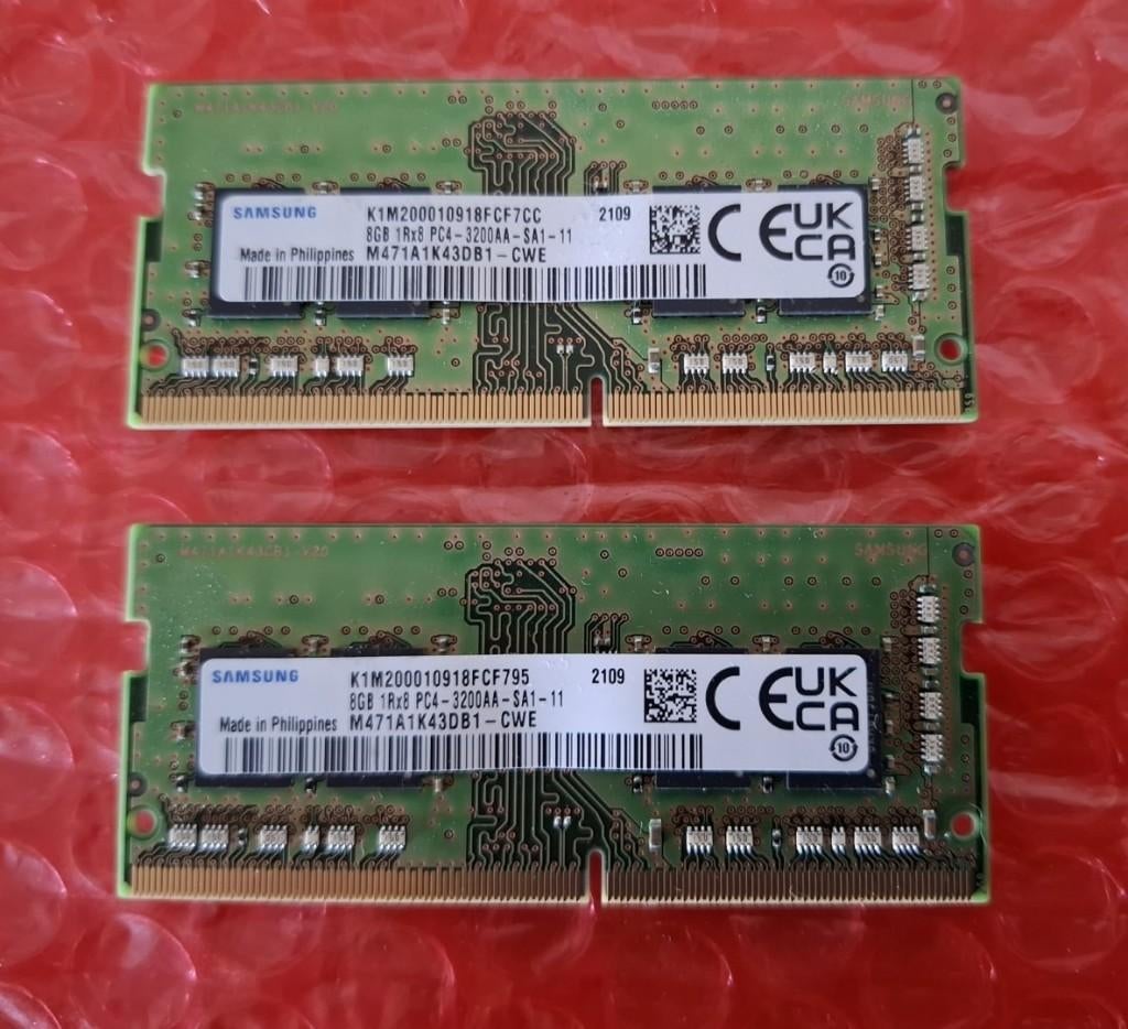16gb DDR4 SODIMM kit 3200/2666/2400 (2x8gb) of los per stuk., Computers en Software, RAM geheugen, DDR4, Info@retrogamed.be, RetroGamed