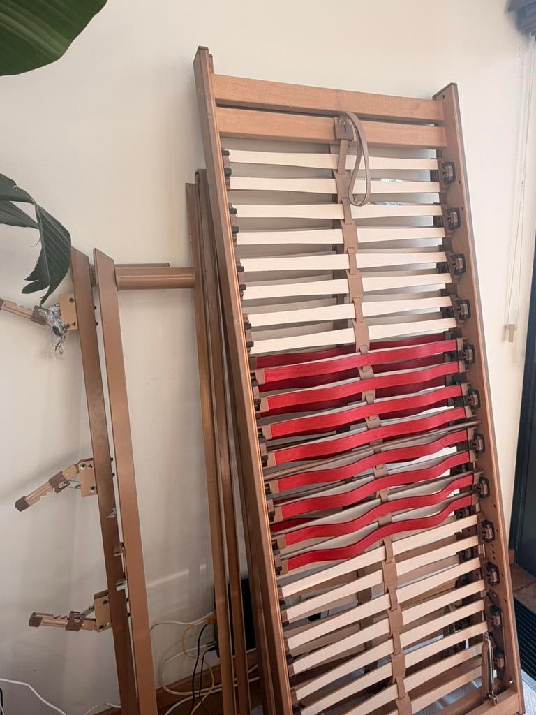 Sommier à lattes Swissflex 160cm (2 x 80x200 cm), Enlèvement, Utilisé, Sommier, 200 cm