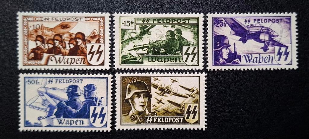 België: OBP E44/48 ** Feldpost 1944., Orginele gom, Ophalen of Verzenden, Zonder stempel, Postfris