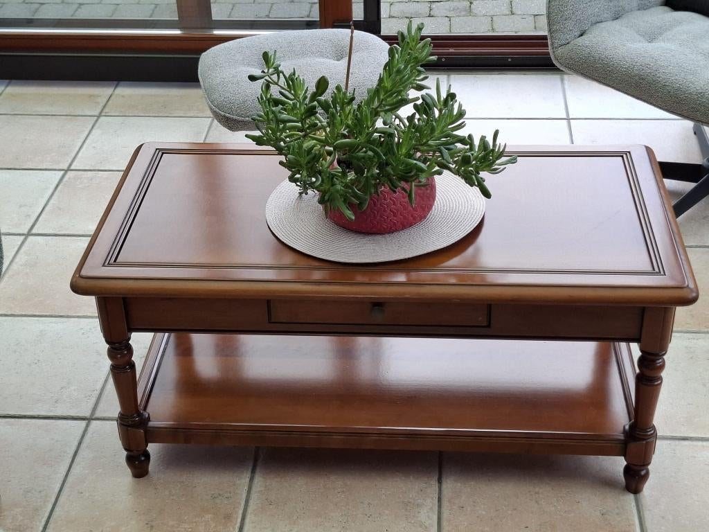 Table de salon en merisier, Maison & Meubles, Louis philippe, Moins de 50 cm, 50 à 100 cm, Enlèvement