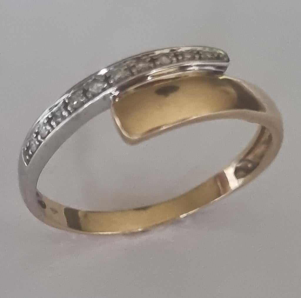 18 Karaat Gouden Ring 750 Goud Mt 64-65 DAMESRING Bague 18k, Handtassen en Accessoires, Ringen, Ophalen of Verzenden, Goud, Goud