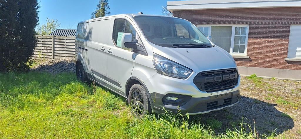 FORD TRANSIT CUSTOM 2021, Autos, Ford, Cuir, Argent ou Gris, Euro 6, 3 places