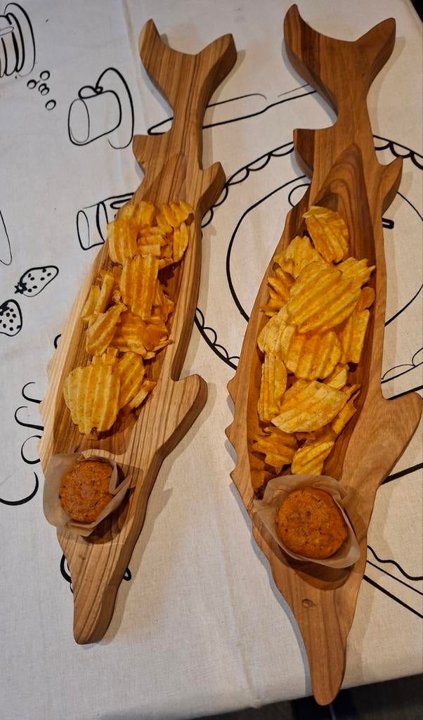 ​Planche Apéro "Poisson" — Bois Massif & Artisanat d'Ukraine, Ophalen of Verzenden