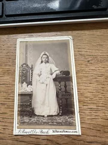 oude foto communicante Baert De Buck Gand, Verzamelen, Gebruikt, Foto, Ophalen of Verzenden, Voor 1940