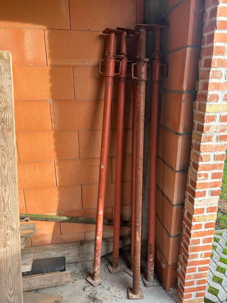 40 Stutten -bouwschoren +draagmand, Ophalen, Gebruikt, Overige typen, 2 tot 5 meter