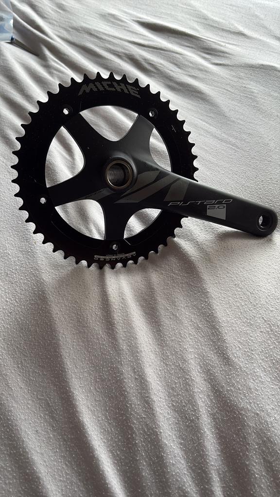 Miche Pistard 2.0 crankstel, Vélos & Vélomoteurs, Vélos Pièces, Enlèvement ou Envoi, Comme neuf, Pédalier ou Pédales, Aluminium