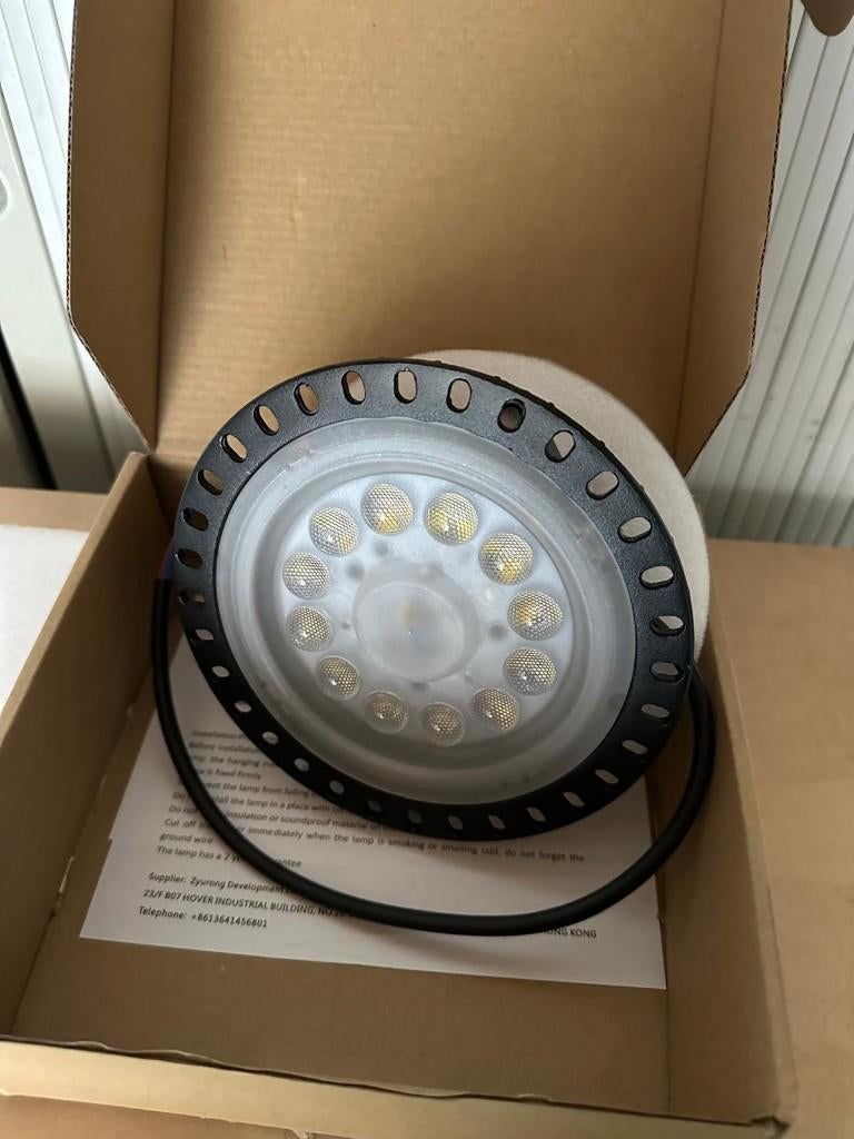 10X Lampe industrielle LED 50W,, Maison & Meubles, Lampes | Suspensions, Neuf, Métal, Enlèvement