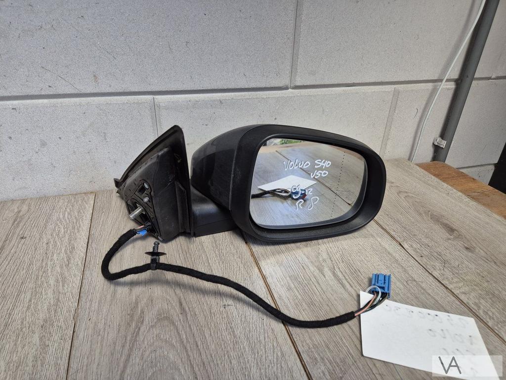 Vovlo S40 en V50 2009 - 2012 spiegel rechts 8 draden €100, Gebruikt, -, -, Ophalen of Verzenden