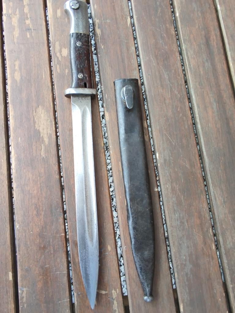 Duitse k98  bajonet 1943, Ophalen of Verzenden, Landmacht, Mes of Dolk